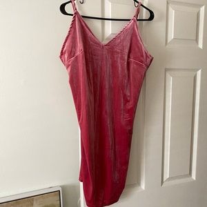 Amazon velvet pink dress